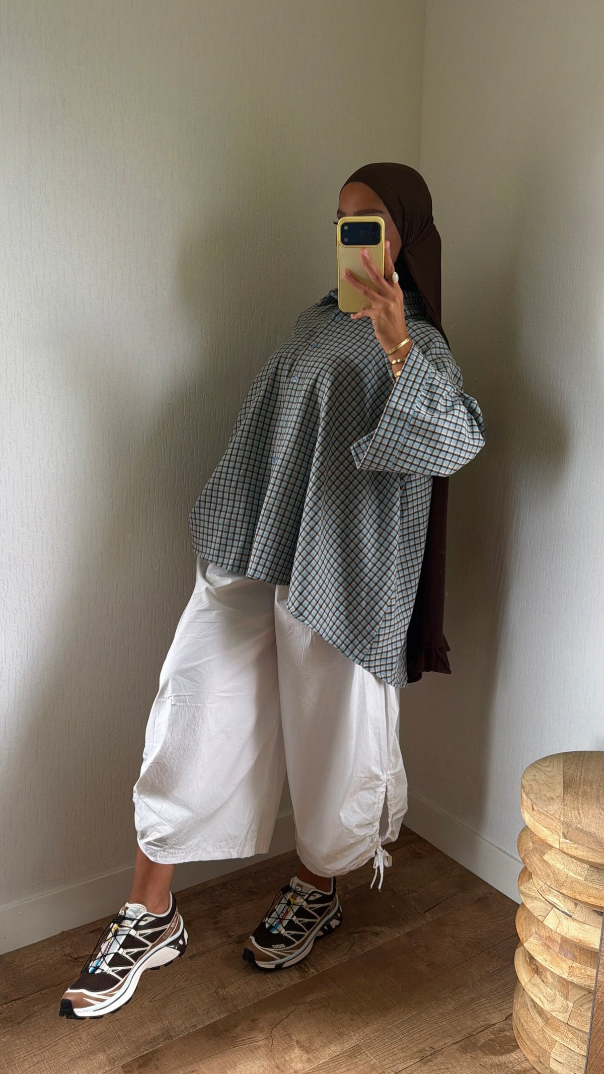 Pantalon à plis