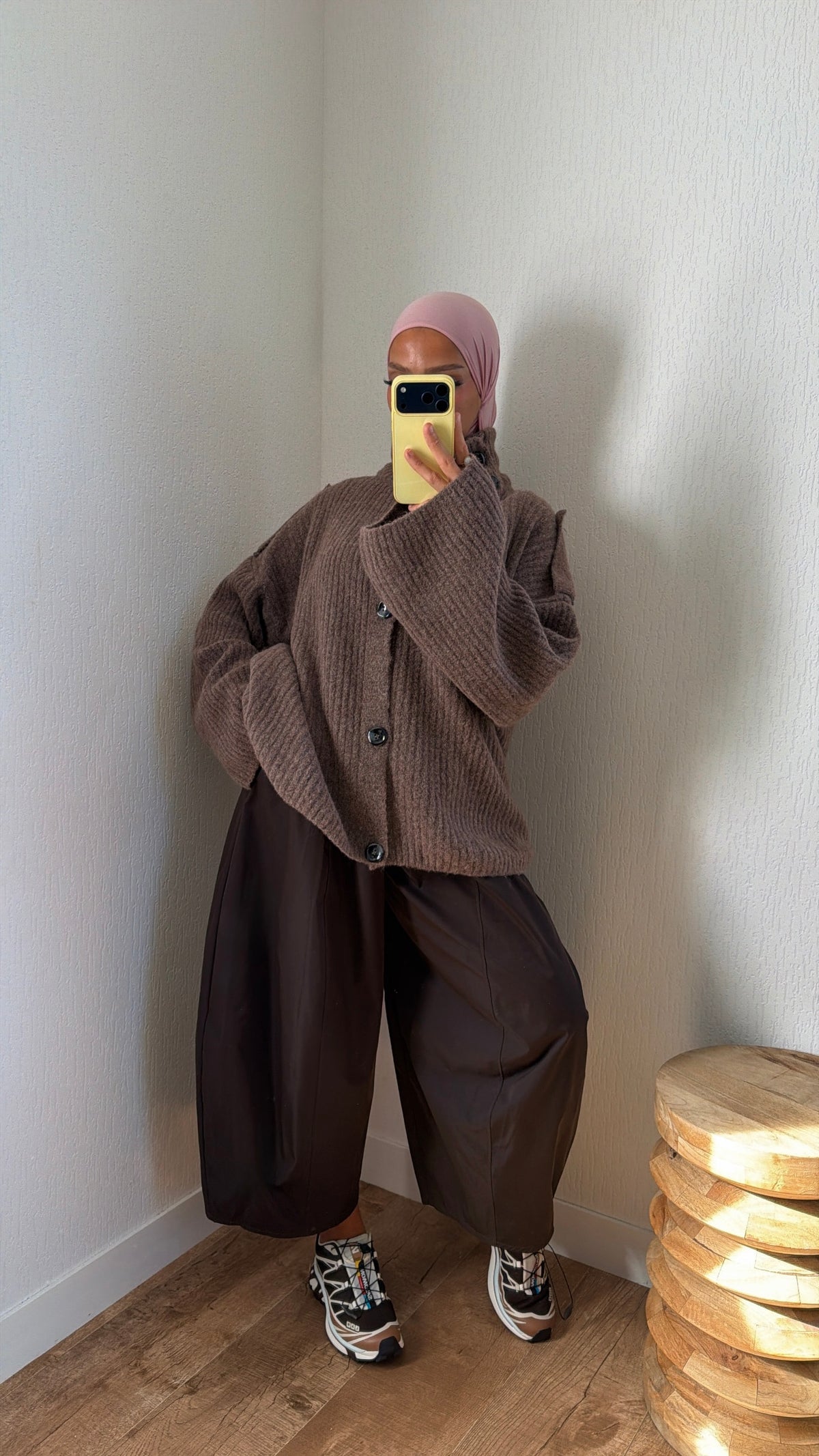 Gilet col boutons