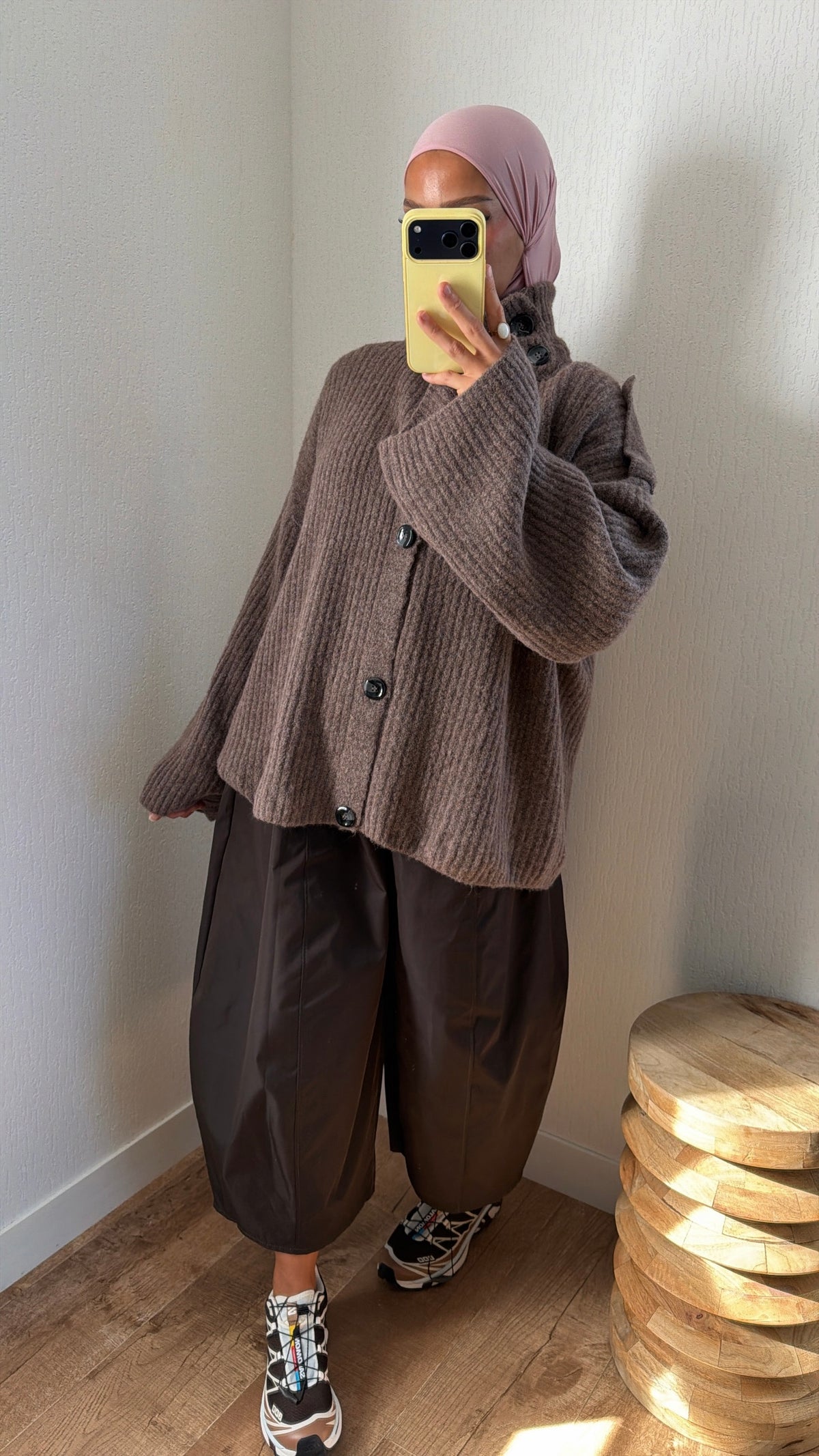 Gilet col boutons