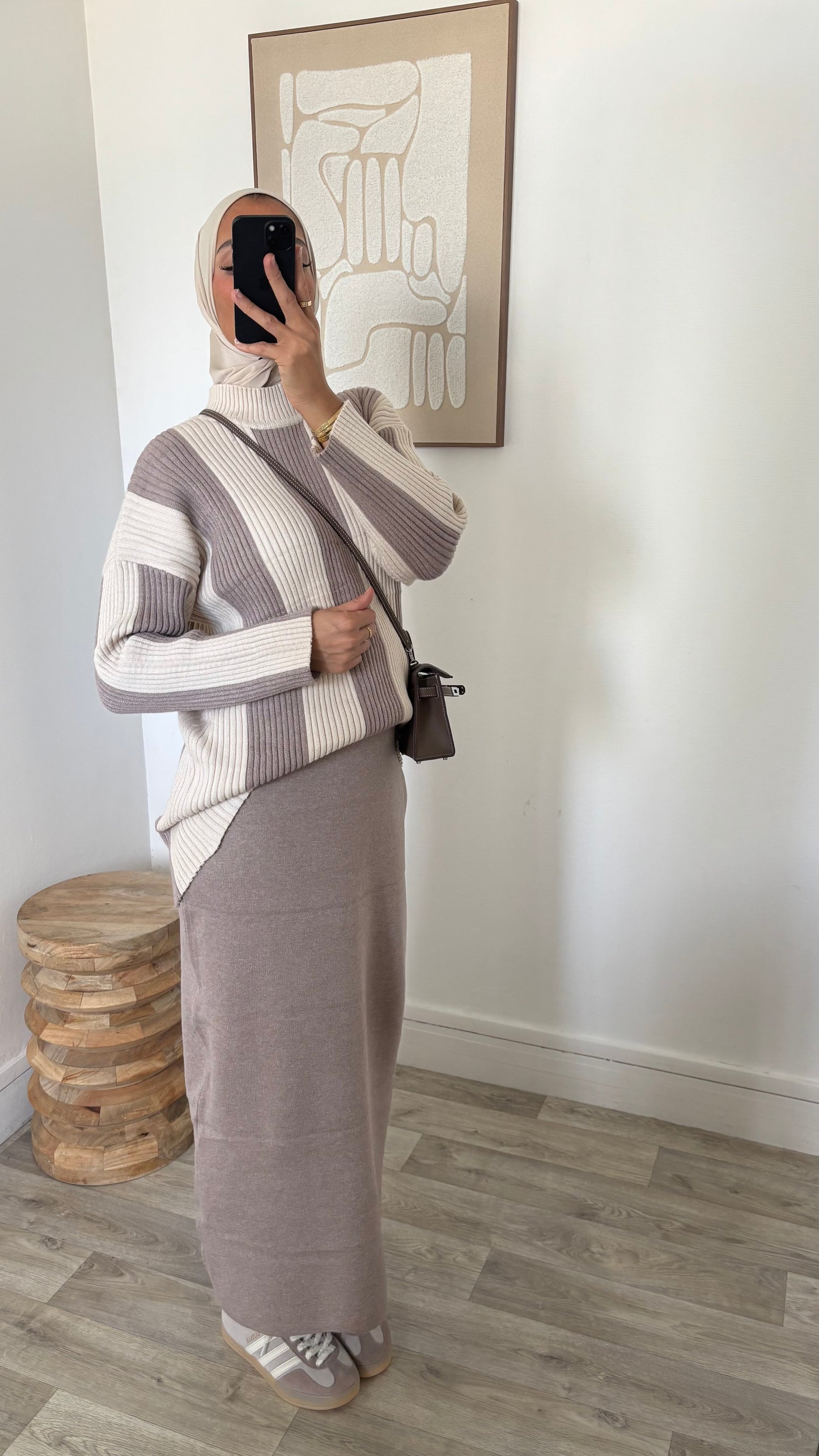 Ensemble jupe en maille