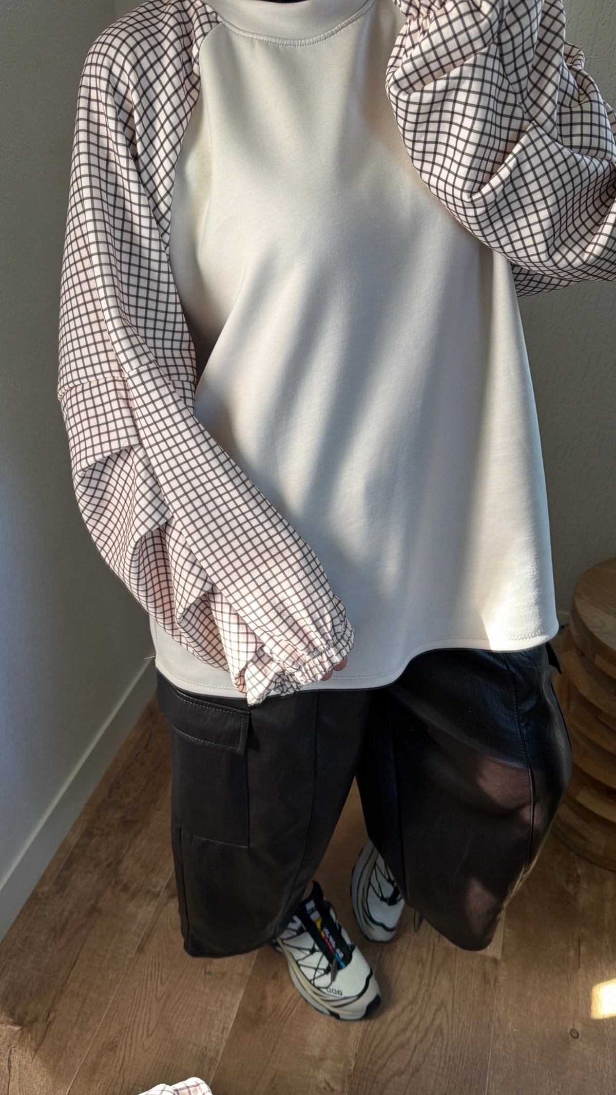 Pull oversize manches structuré