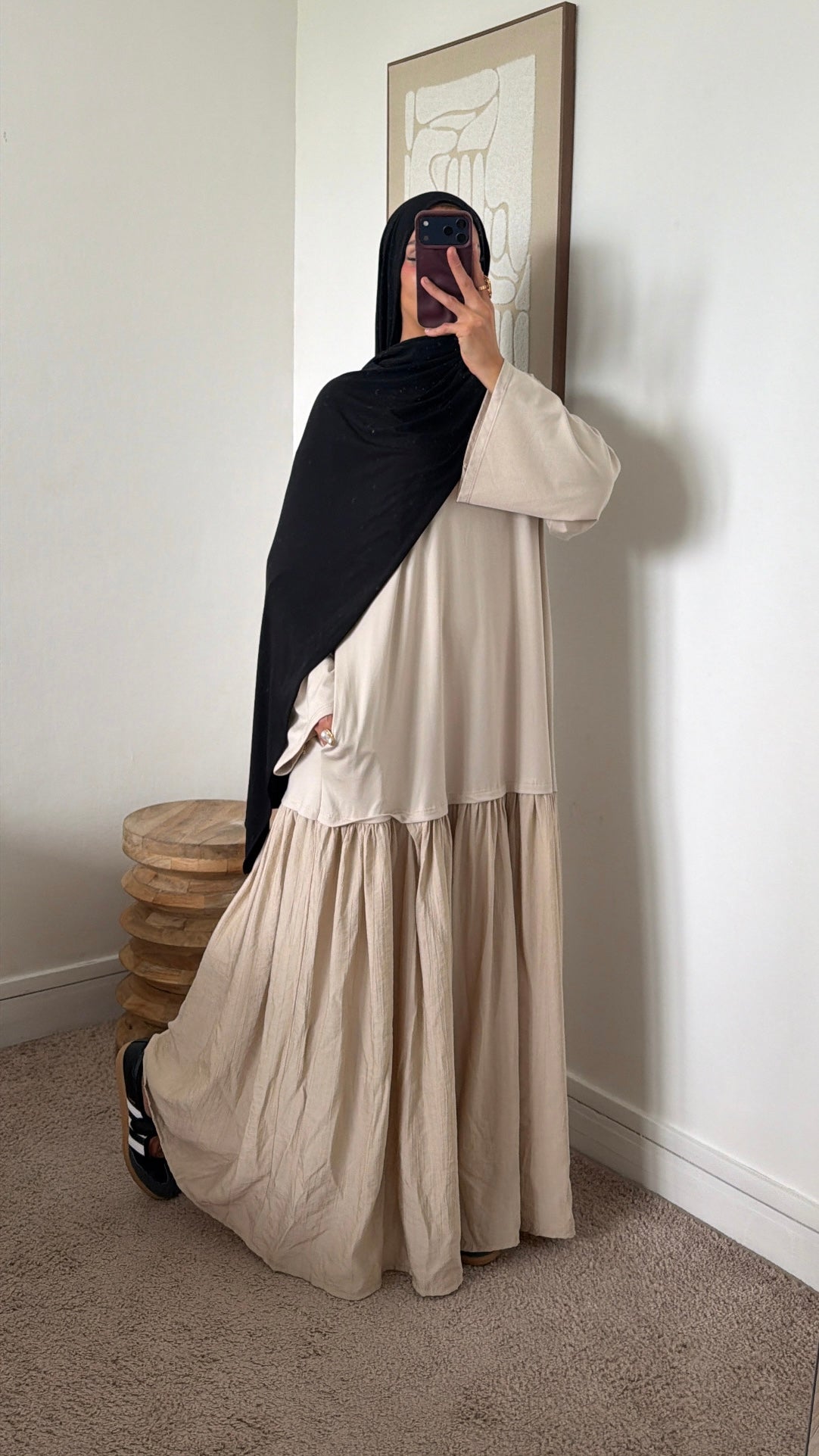Robe basic bi matière