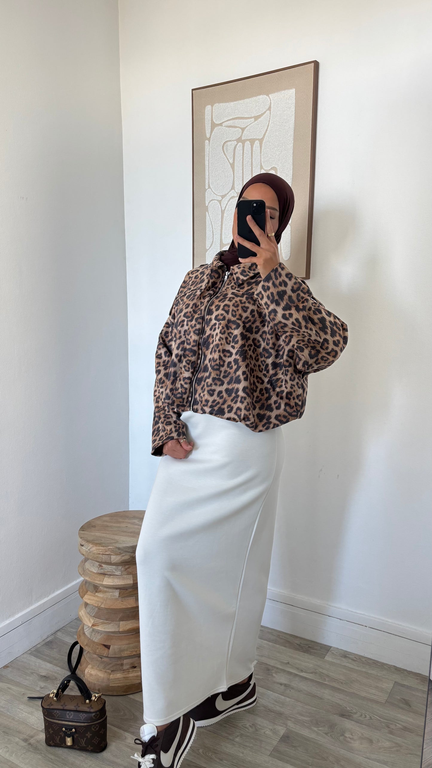 bombers imprimé léopard