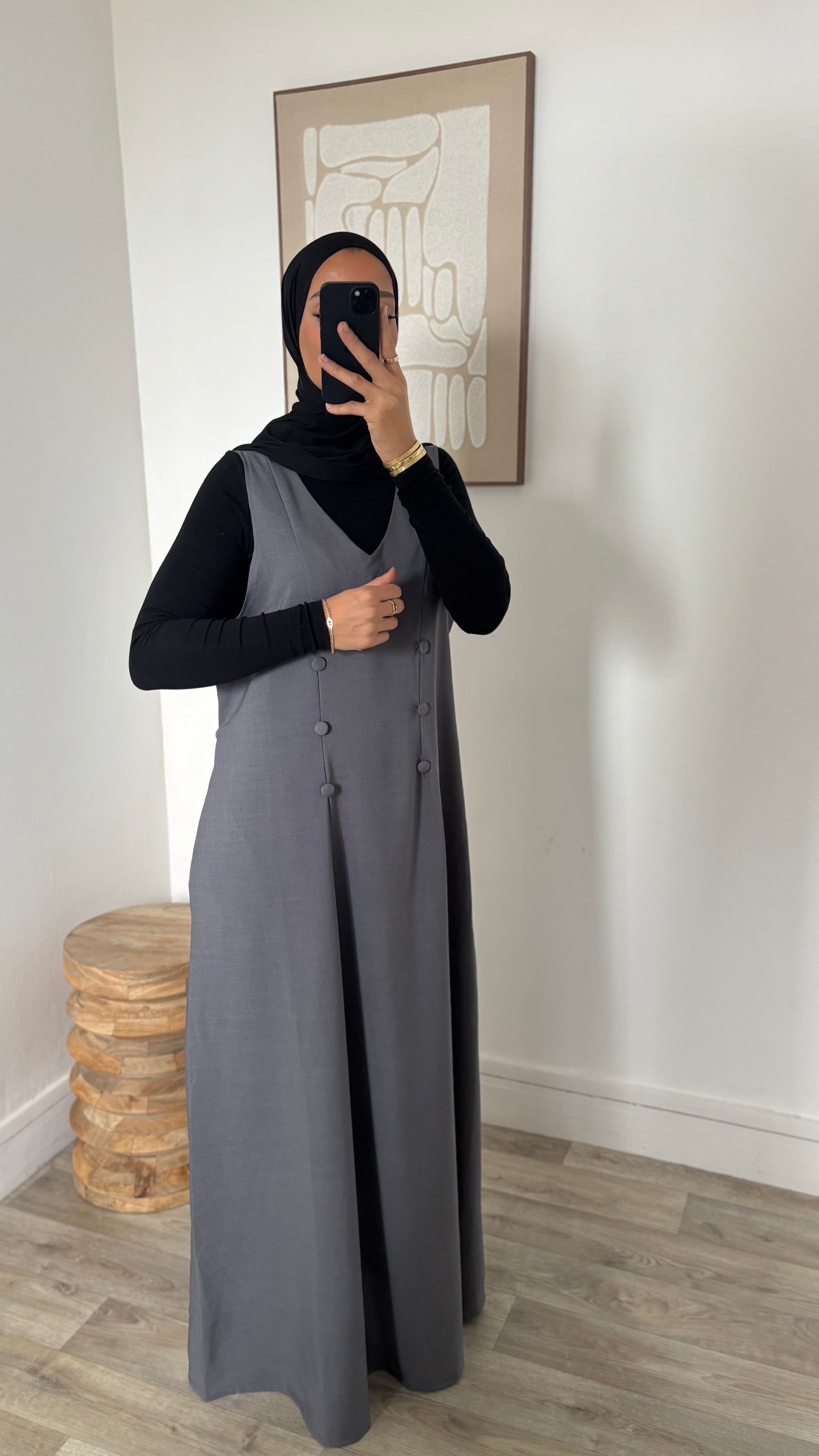 Robe sans manches ajustable