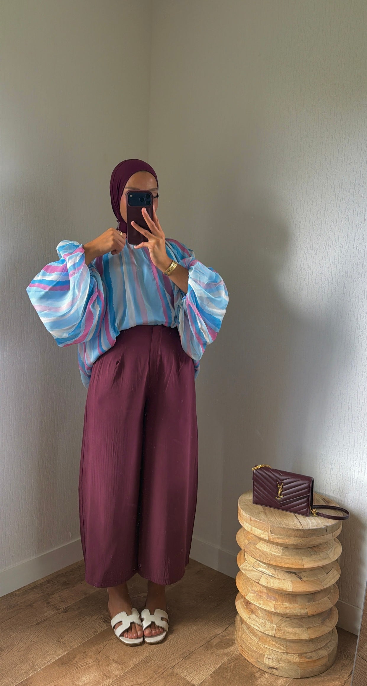 Blouse tricolore