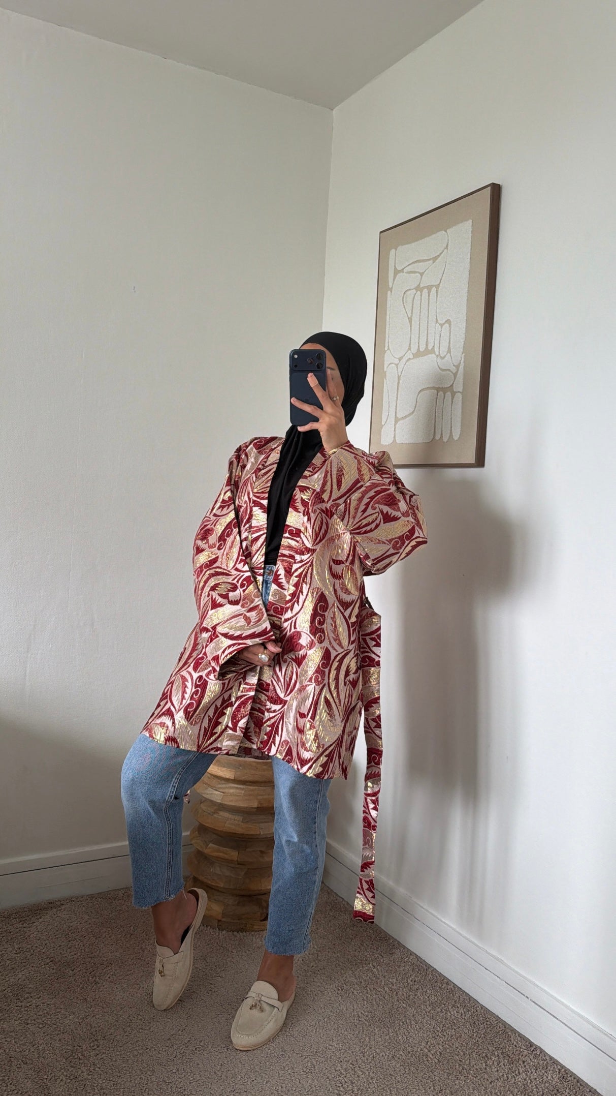 Veste en brocart