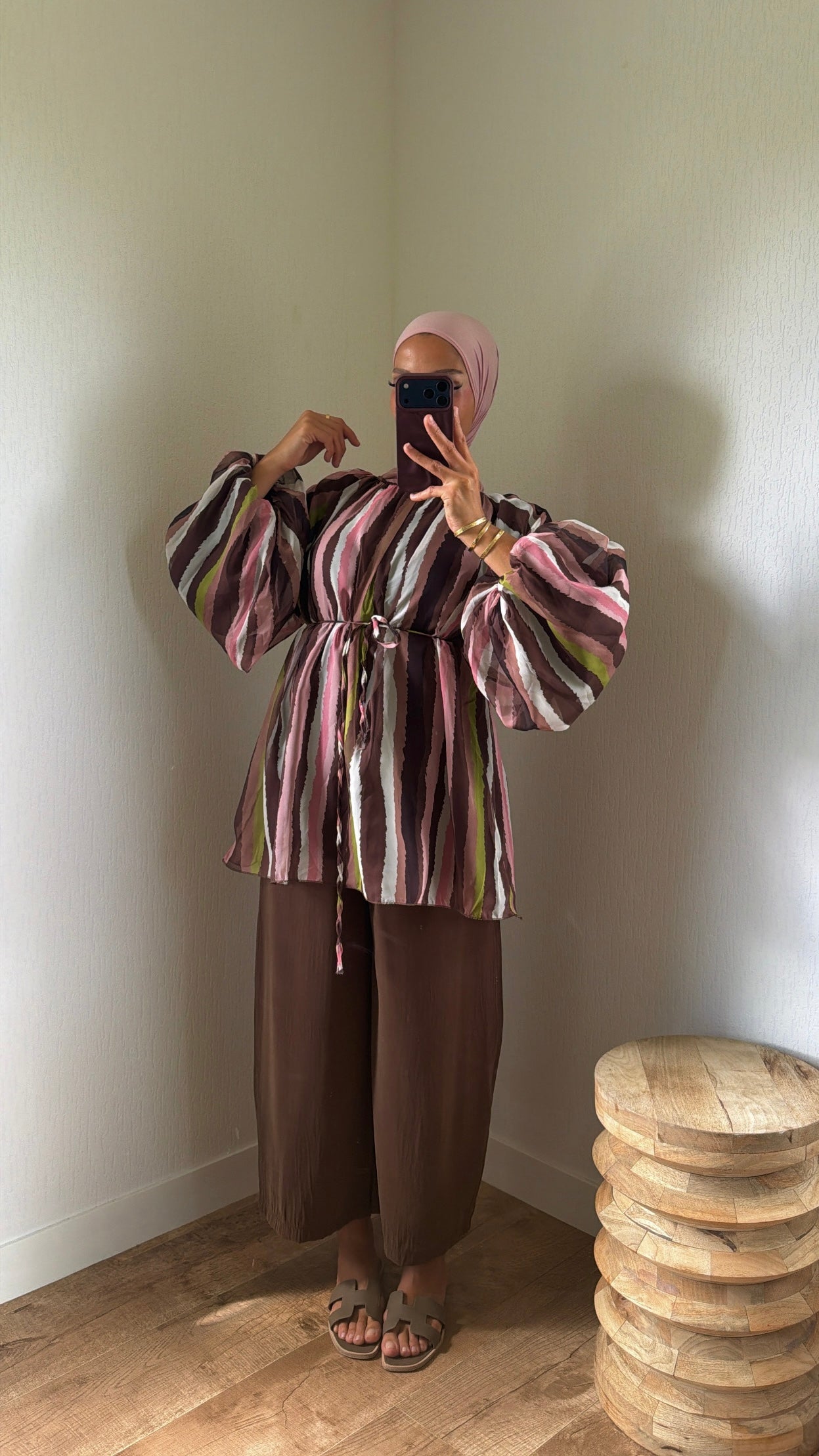 Blouse tricolore