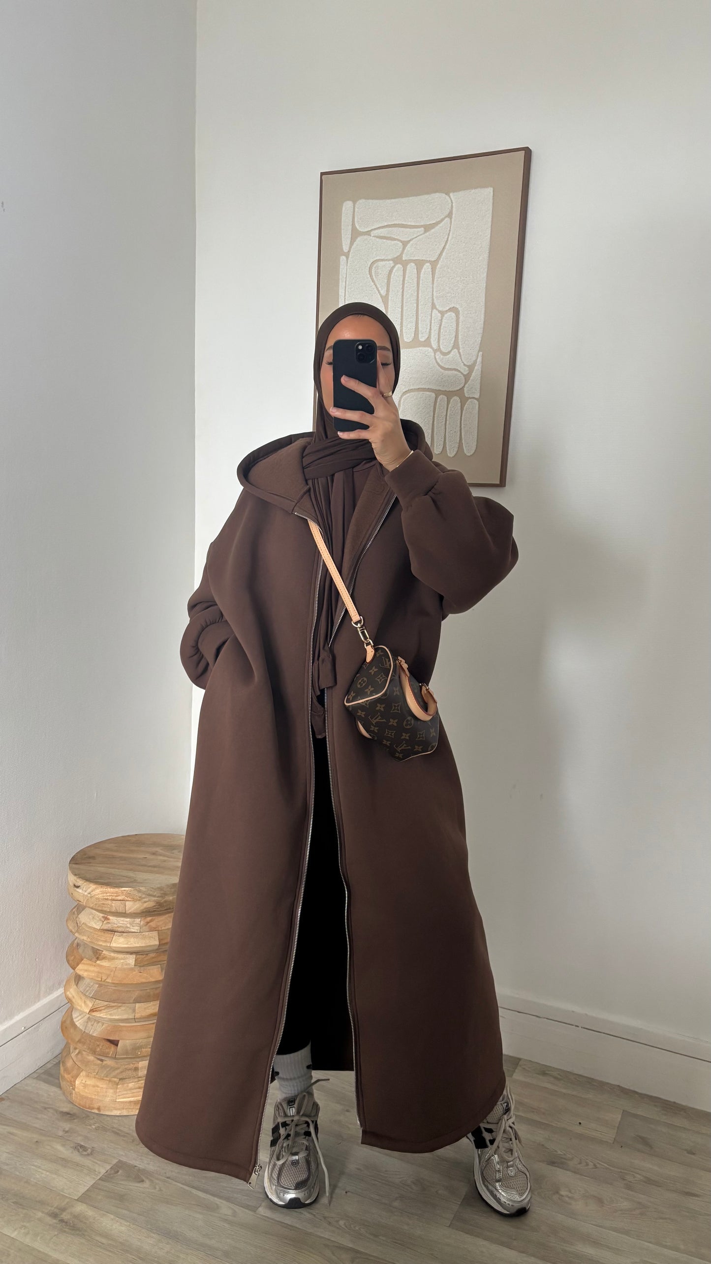 Long sweat à fermeture