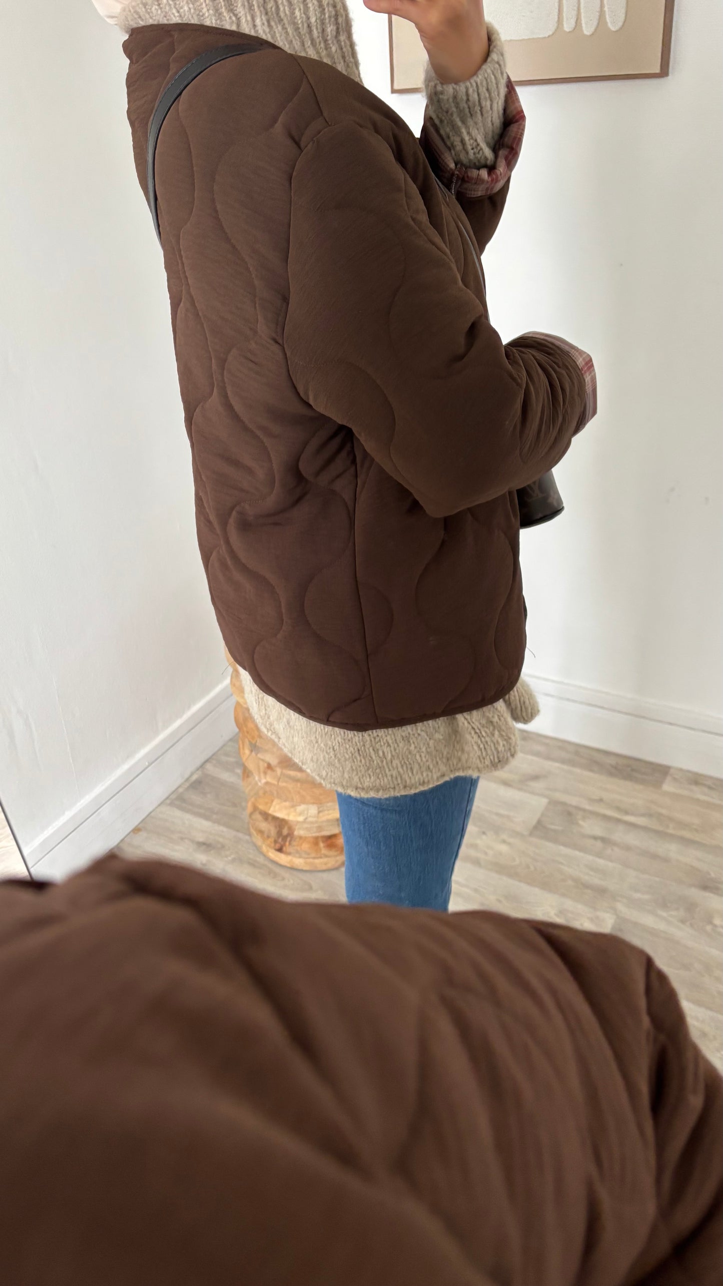 Veste matelassé retroussable