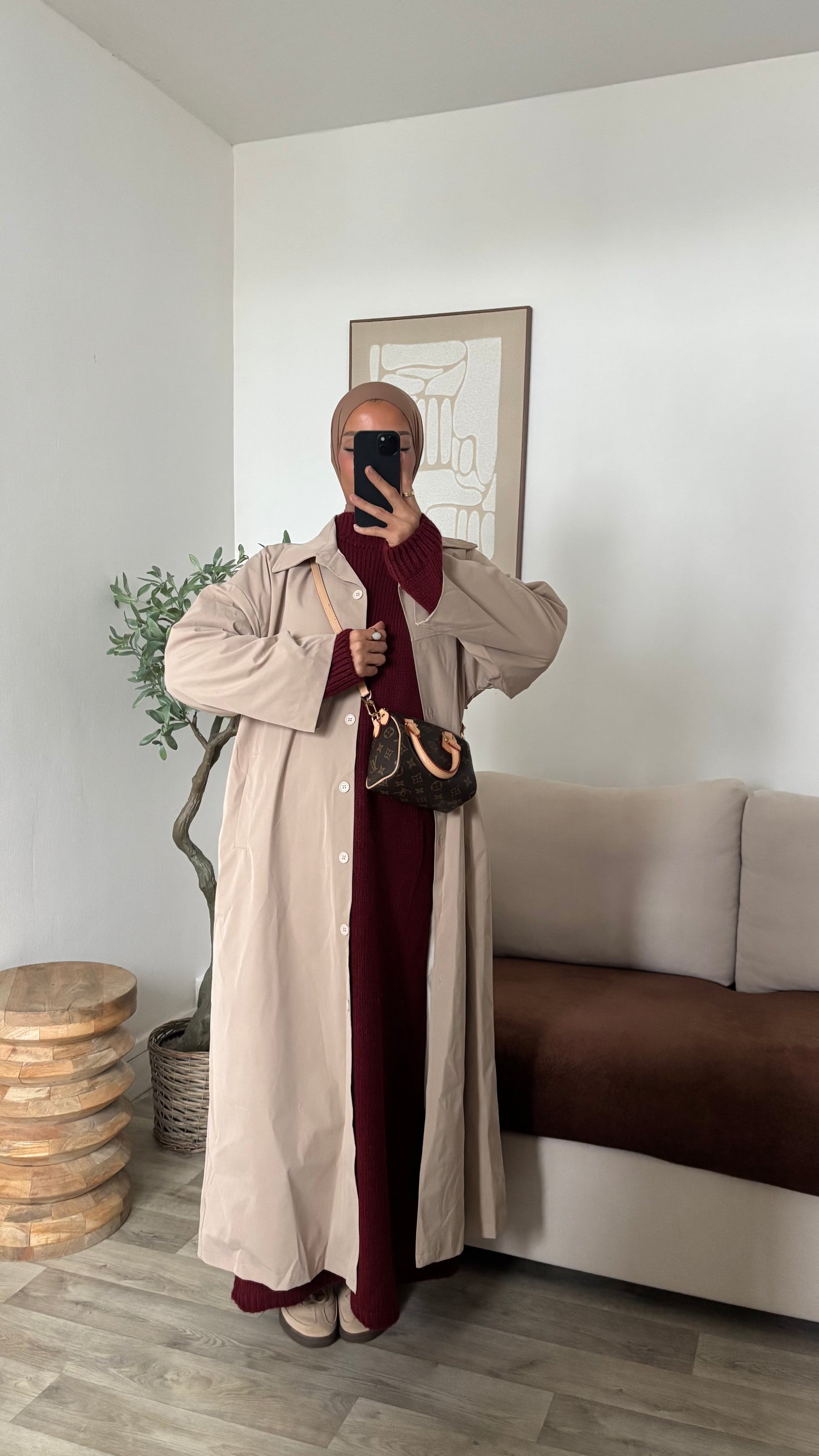 Veste imper coupe droite